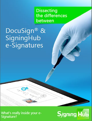 DocuSign and SigningHub eSignatures
